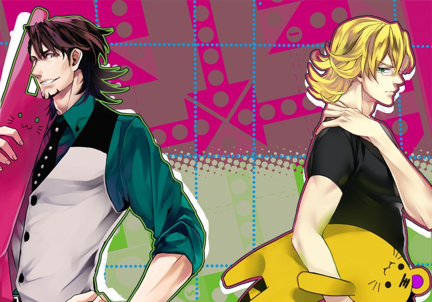 barnaby brooks jr. and kaburagi t. kotetsu (tiger & bunny) drawn by kojoz