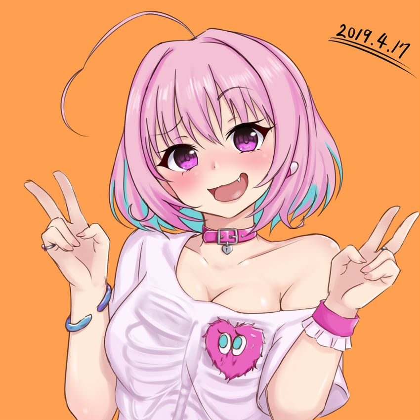yumemi riamu (idolmaster and 1 more) drawn by suzuya_chiaki_(stitchline)
