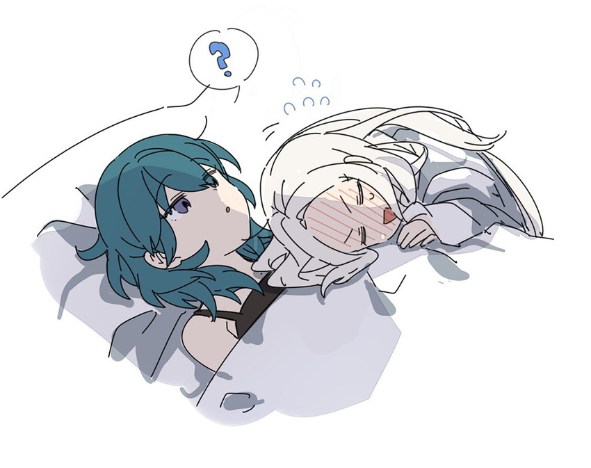 female byleth and edelgard von hresvelg (fire emblem and 1 more) drawn by ap_bar