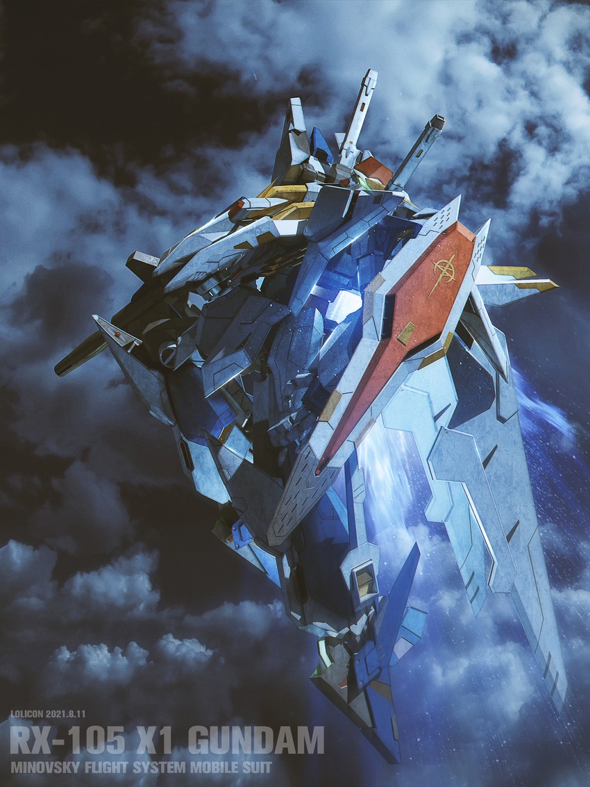 xi gundam (gundam and 1 more) drawn by lolicon_(lolicon42051636)