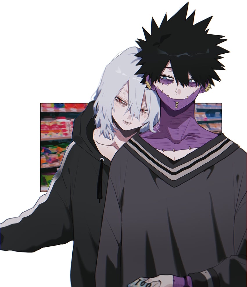 dabi and shigaraki tomura (boku no hero academia) drawn by ametaro_(ixxxzu)
