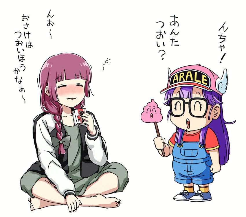 hiroi kikuri and norimaki arale (bocchi the rock! and 1 more) drawn by torako_(toramaru)