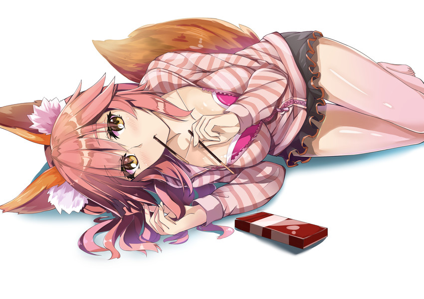 tamamo and tamamo no mae (fate and 3 more) drawn by damow_(myway83522)