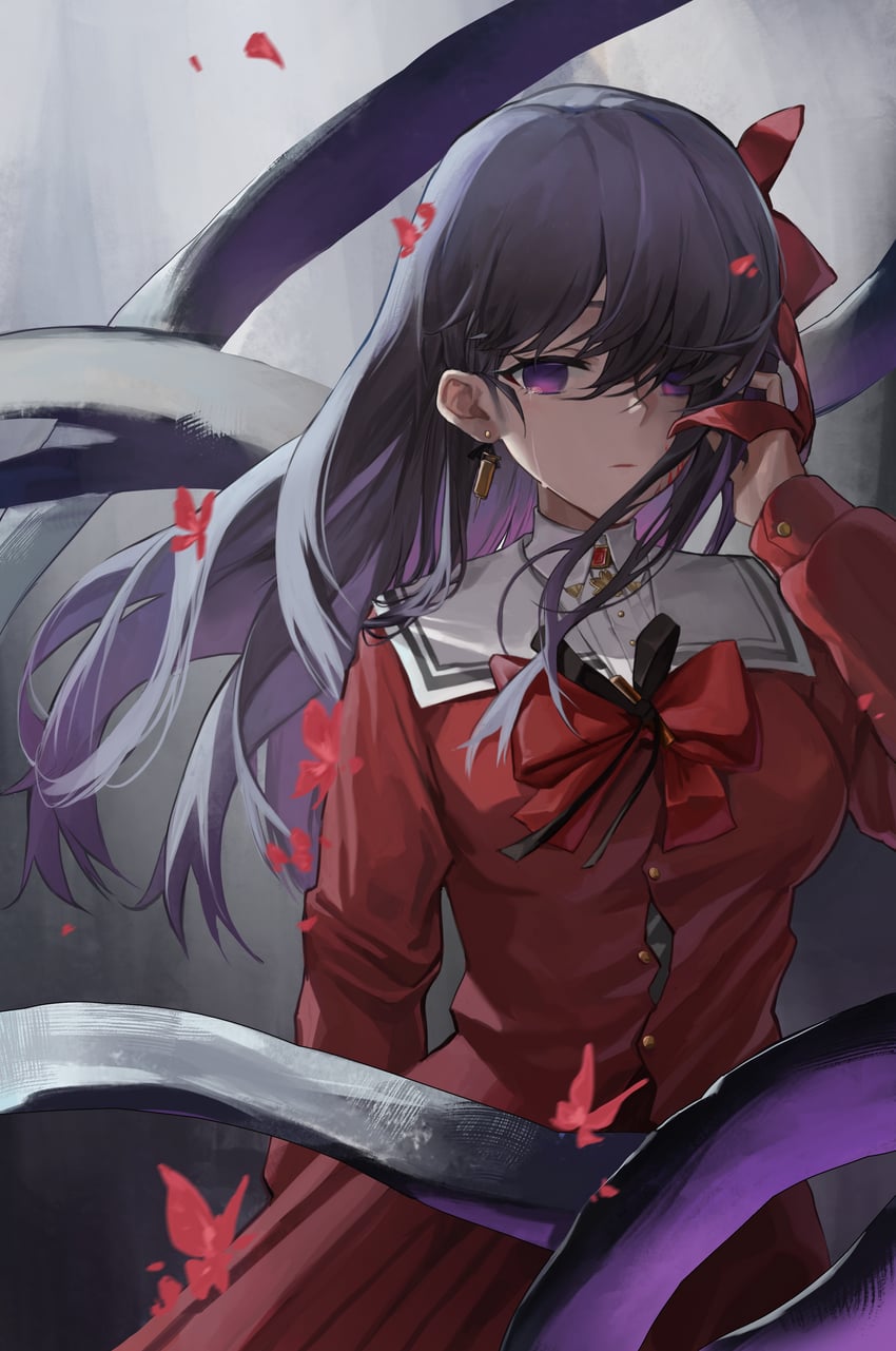 matou sakura and dark sakura (fate and 2 more) drawn by monky