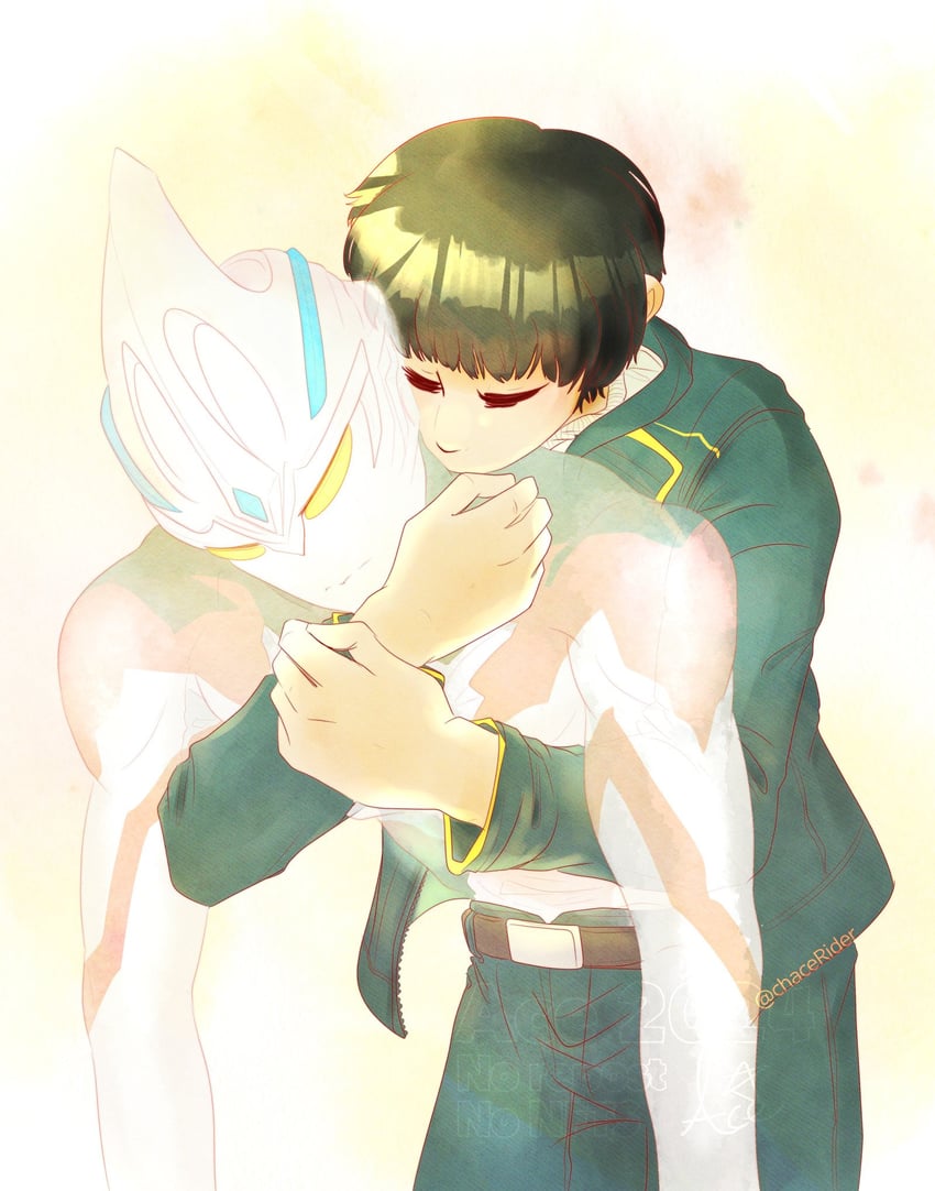ultraman arc and hize yuuma (ultra series and 1 more) drawn by ace_(chacerider)