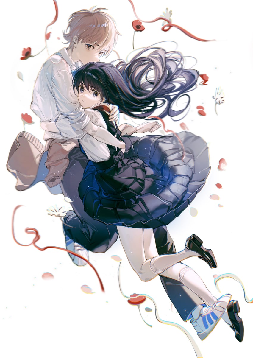 aono ryuuhei and kariya yuri (aono-kun ni sawaritai kara shinitai) drawn by rumoon
