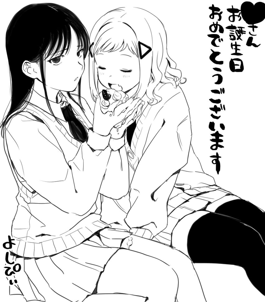 minami koharu and mima sachi (watashi ga motenai no wa dou kangaetemo omaera ga warui!) drawn by yoshipi