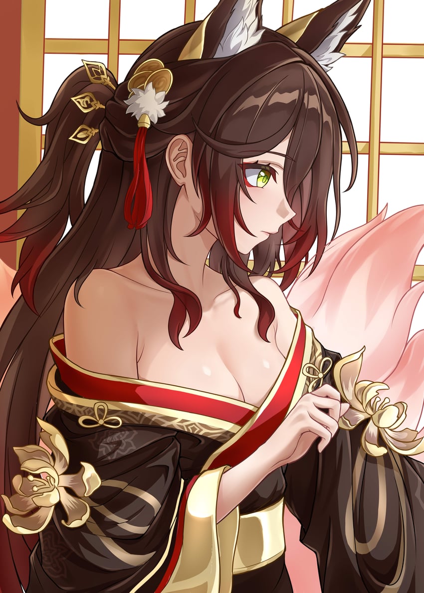tingyun and fugue (honkai and 1 more) drawn by kasoke_youmu