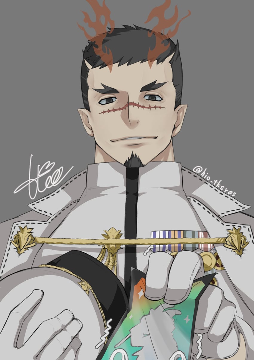 salomon and yoritomo (tokyo afterschool summoners) drawn by hio_tksr05