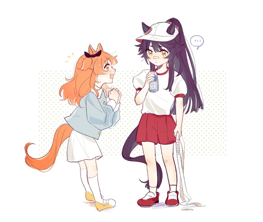 mayano top gun and narita brian (umamusume) drawn by tsukiinu_(1174943116)