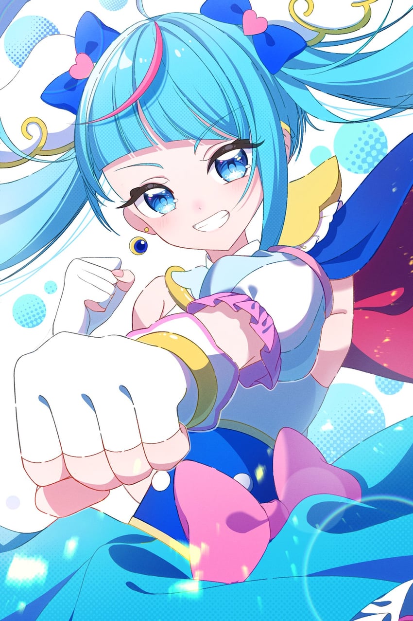 sora harewataru and cure sky (precure and 1 more) drawn by nananaya7370
