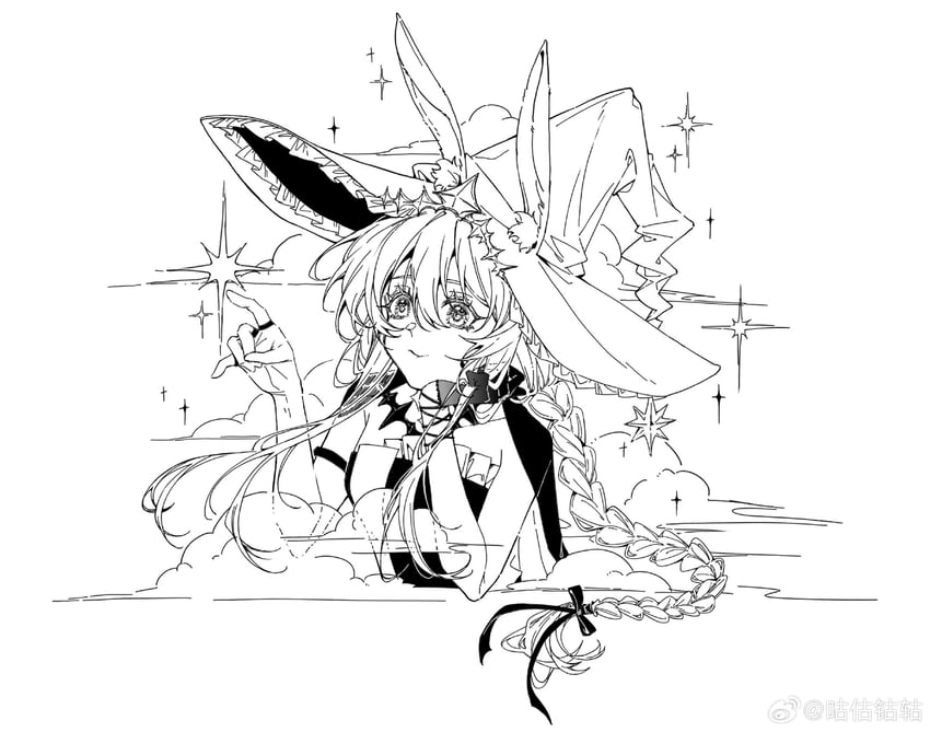 amiya (arknights and 1 more) drawn by cang_canggg