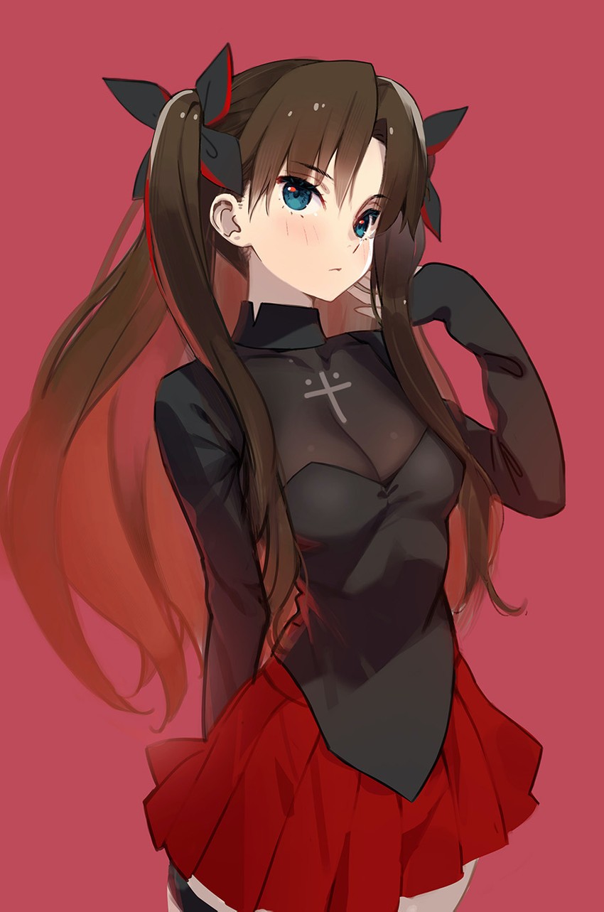 tohsaka rin (fate and 2 more) drawn by siino