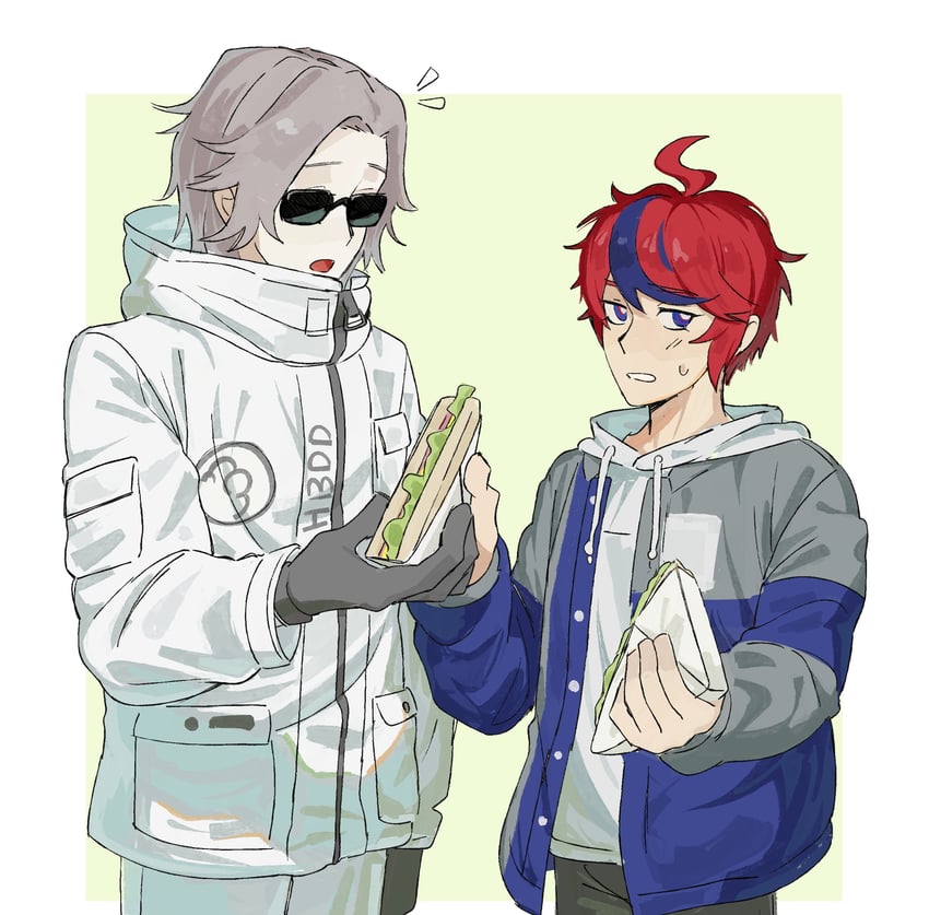 aotsuki eito and sumino takumi (the hundred line -last defense academy-) drawn by ransuteeki