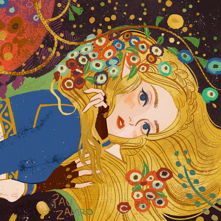 princess zelda (the legend of zelda and 1 more) drawn by pau