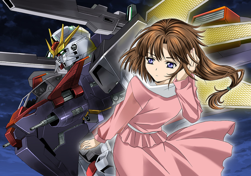 tiffa adill and gundam double x (gundam and 1 more) drawn by platin_(alios)
