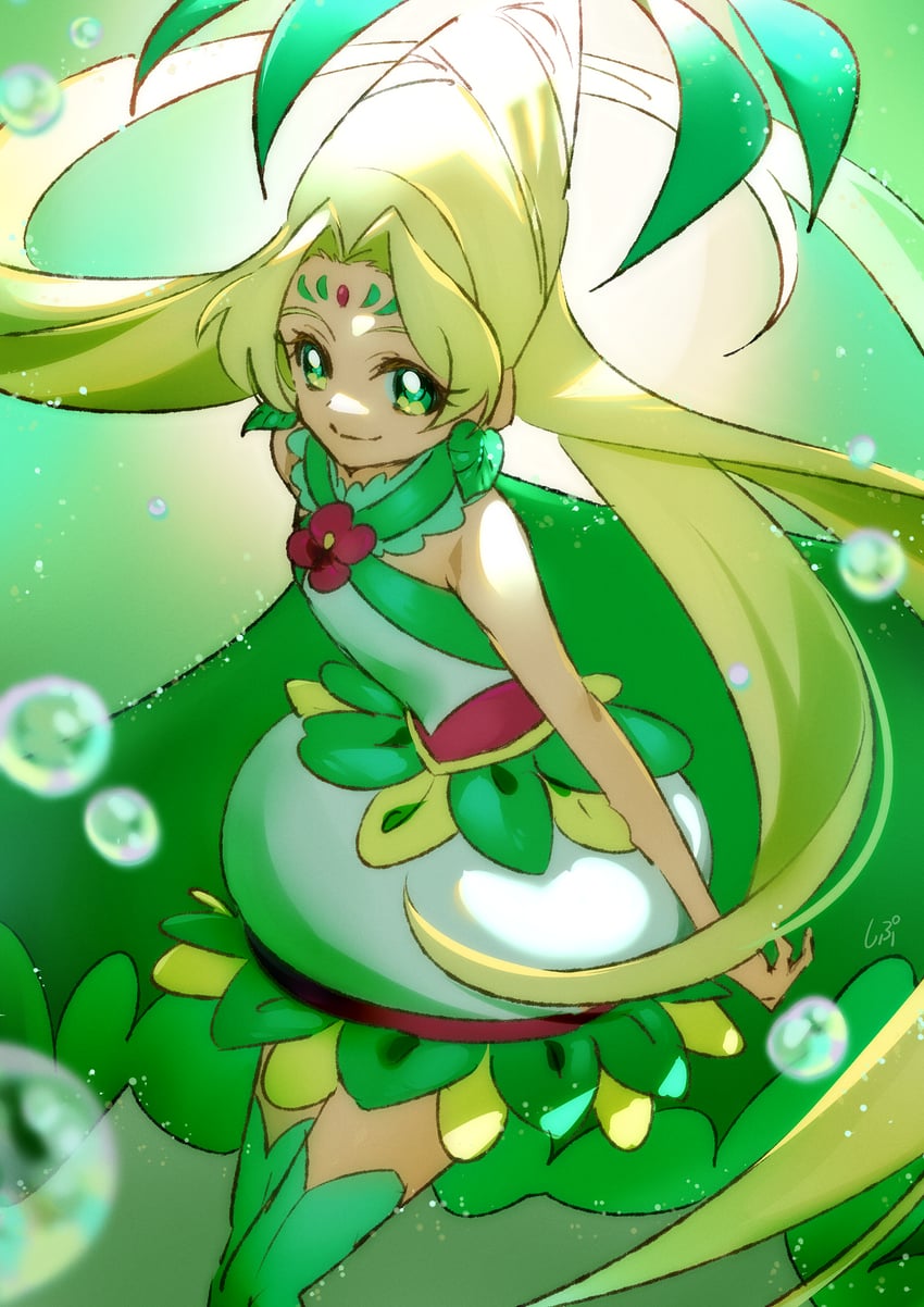 agnete and cure oasis (precure and 1 more) drawn by shipu_(gassyumaron)