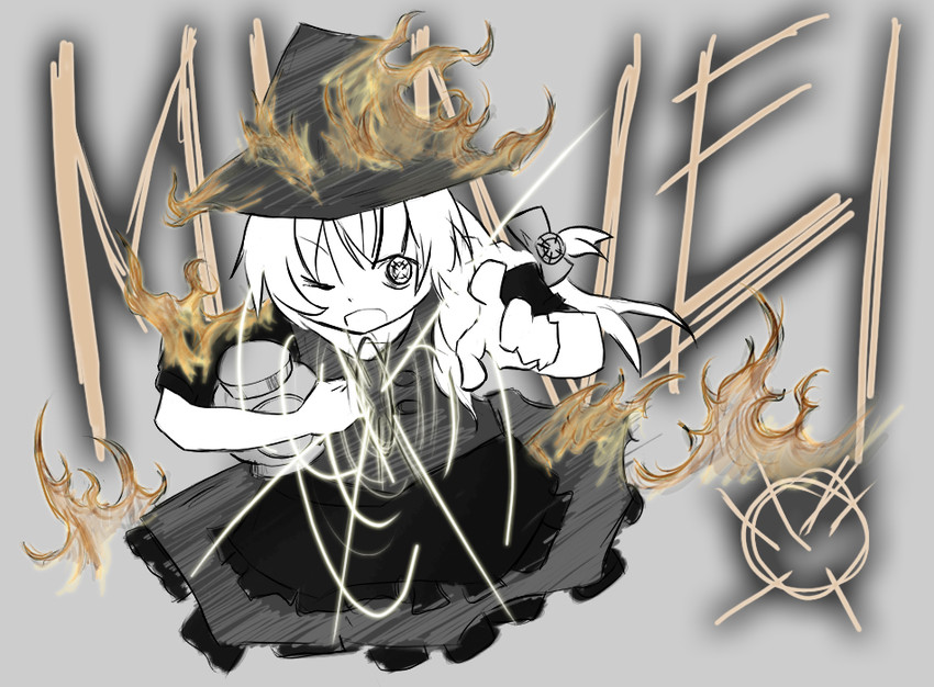 kirisame marisa and green lantern (touhou and 1 more) drawn by dmt_(auburn)