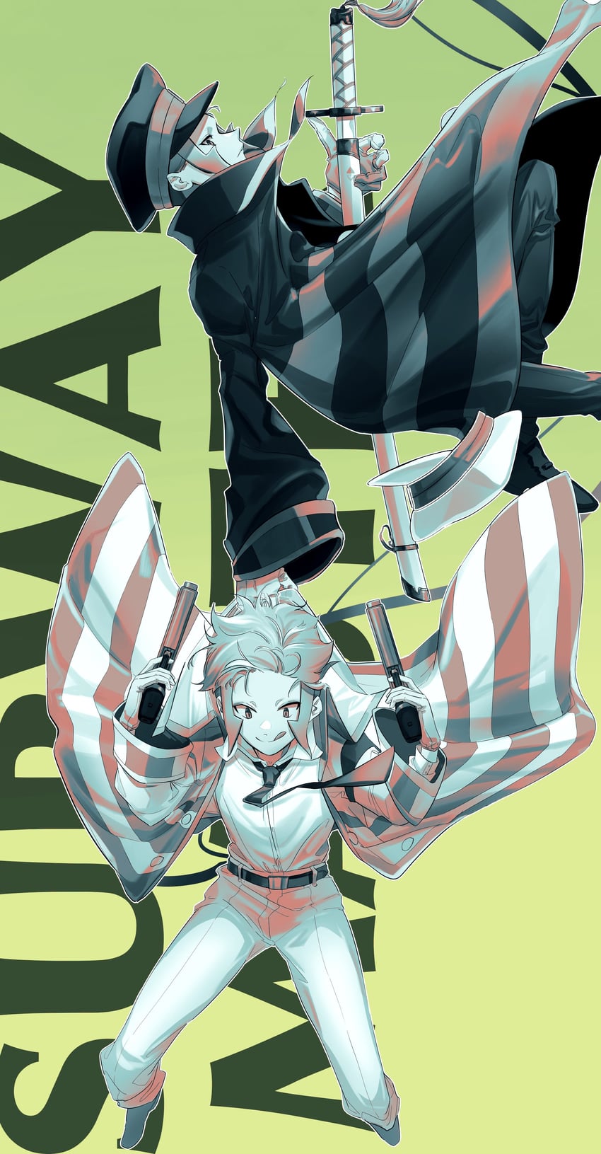 ingo and emmet (pokemon and 1 more) drawn by moriyuisu