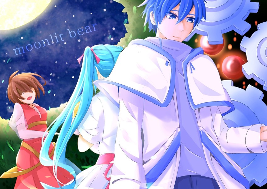 hatsune miku, kaito, meiko, eve moonlit, adam moonlit, and 1 more (vocaloid and 4 more) drawn by akame_(akame0516)