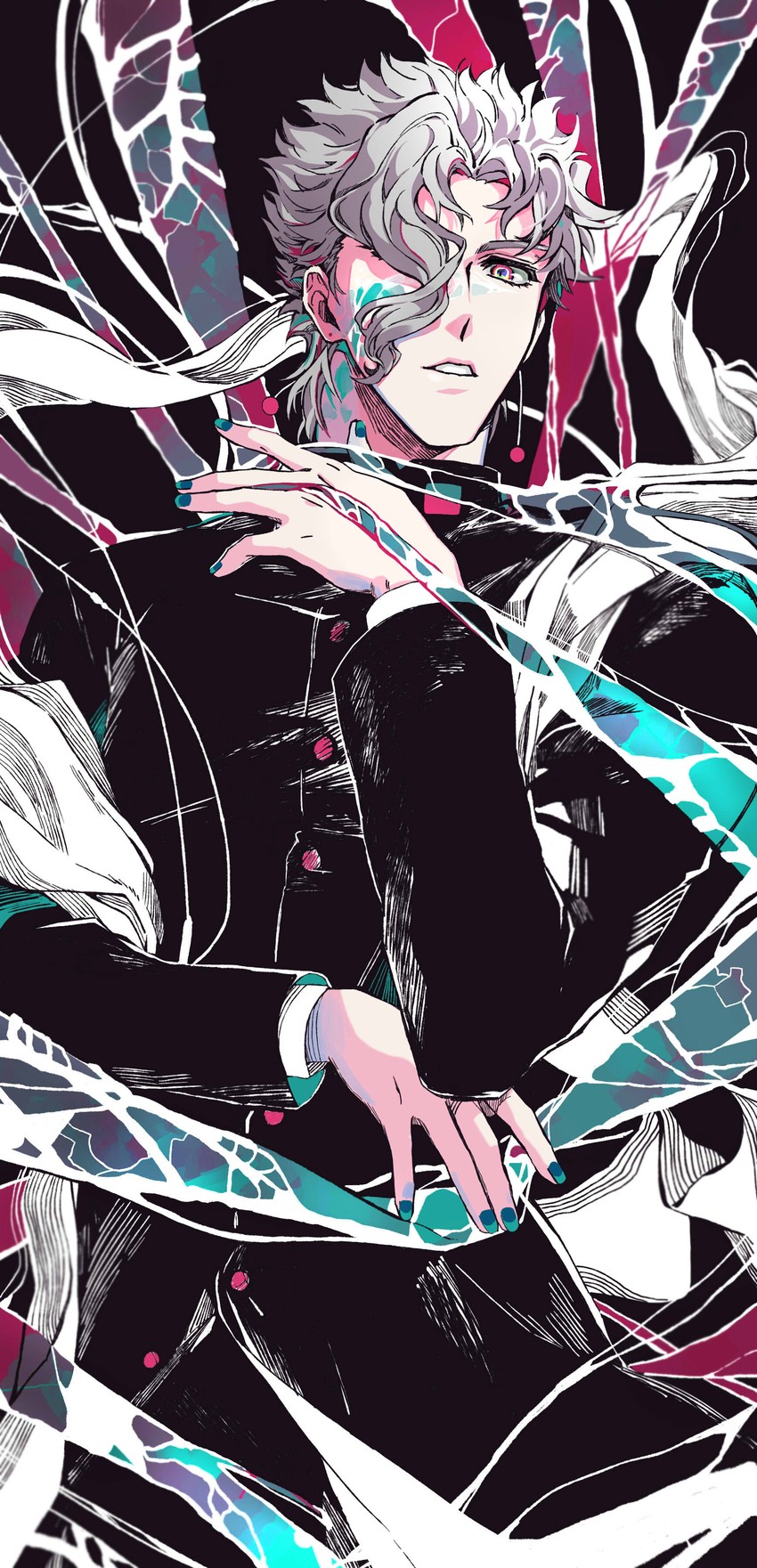kakyoin noriaki (jojo no kimyou na bouken and 1 more) drawn by nigelungdayo