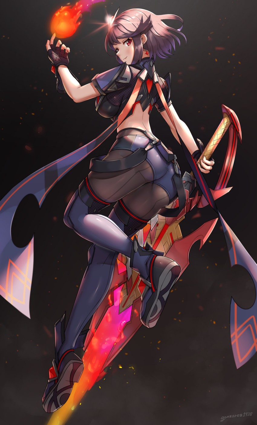 pyra (xenoblade chronicles and 2 more) drawn by gonzarez