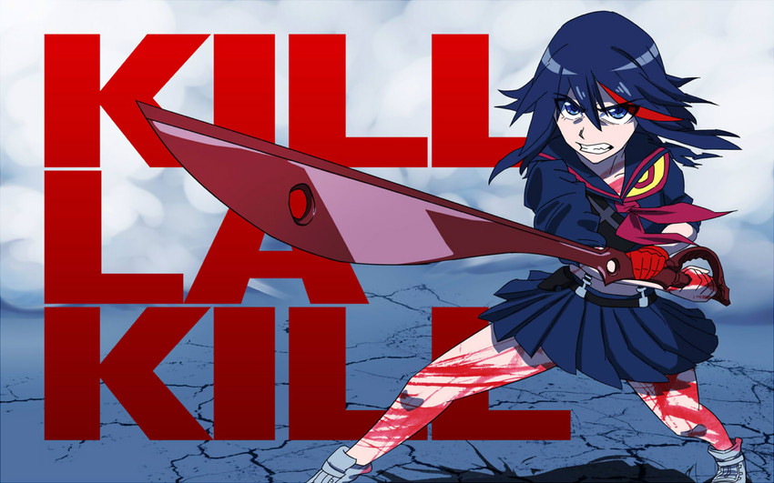 matoi ryuuko and senketsu (kill la kill) drawn by horaemon03