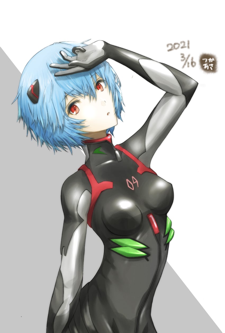 ayanami rei (neon genesis evangelion and 3 more) drawn by tsukaasa