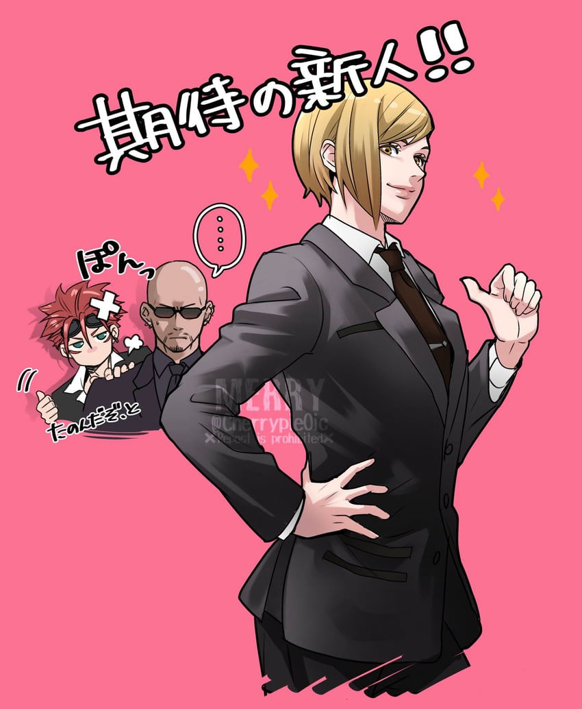 reno, rude, and elena (final fantasy and 3 more) drawn by hitsuji_merry