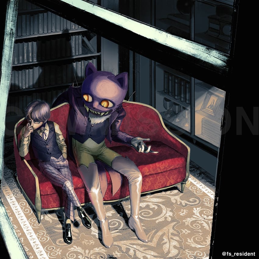 daan and pocketcat (fear & hunger and 1 more) drawn by fs_resident