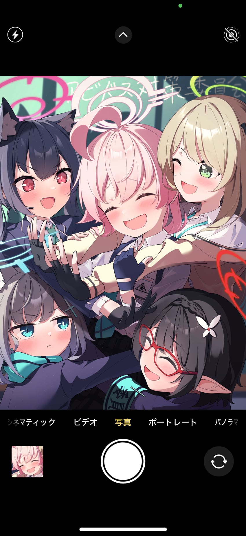 shiroko, hoshino, nonomi, serika, and ayane (blue archive) drawn by muu3_illust