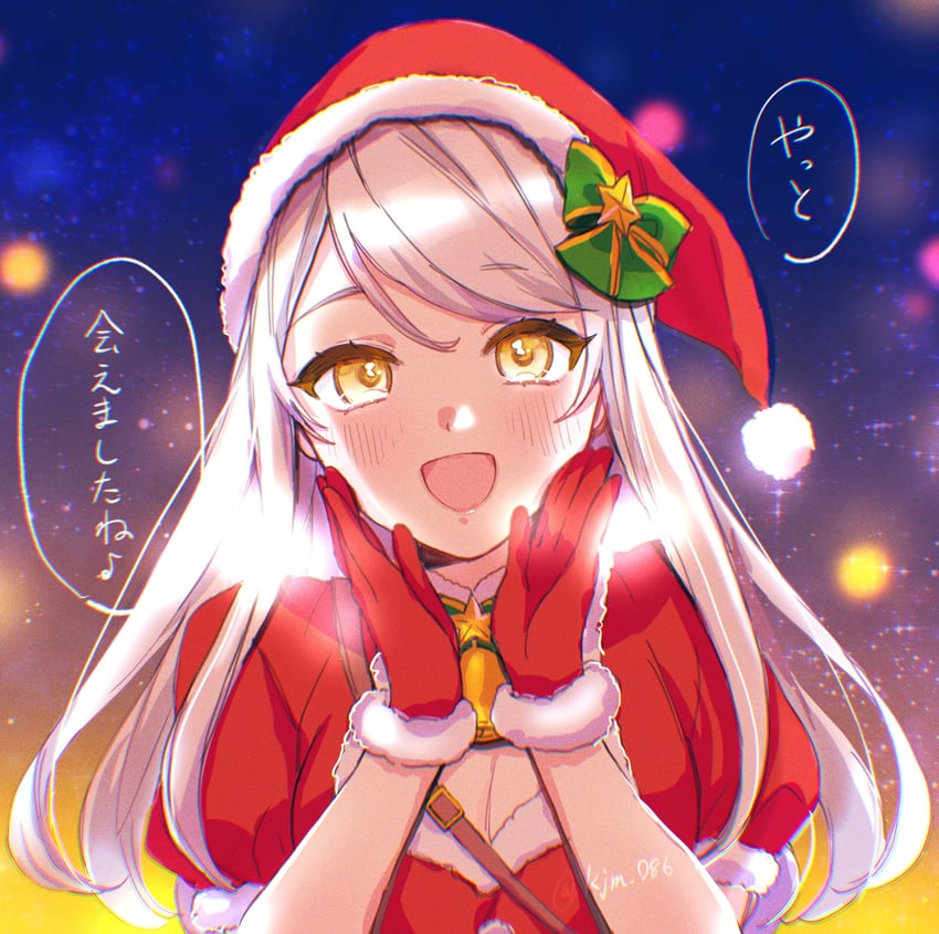 eve santaclaus (idolmaster and 2 more) drawn by kjm_086