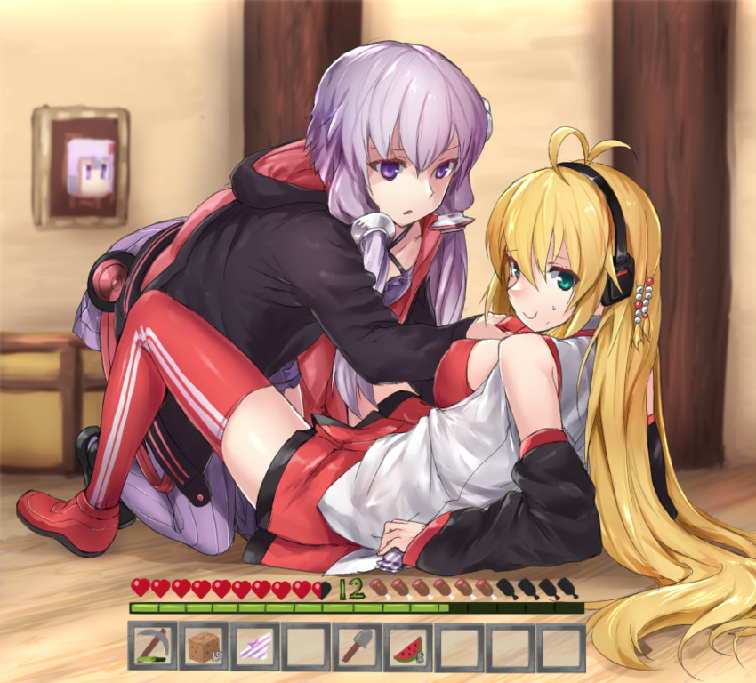 yuzuki yukari and tsurumaki maki (vocaloid and 2 more) drawn by tadano_magu