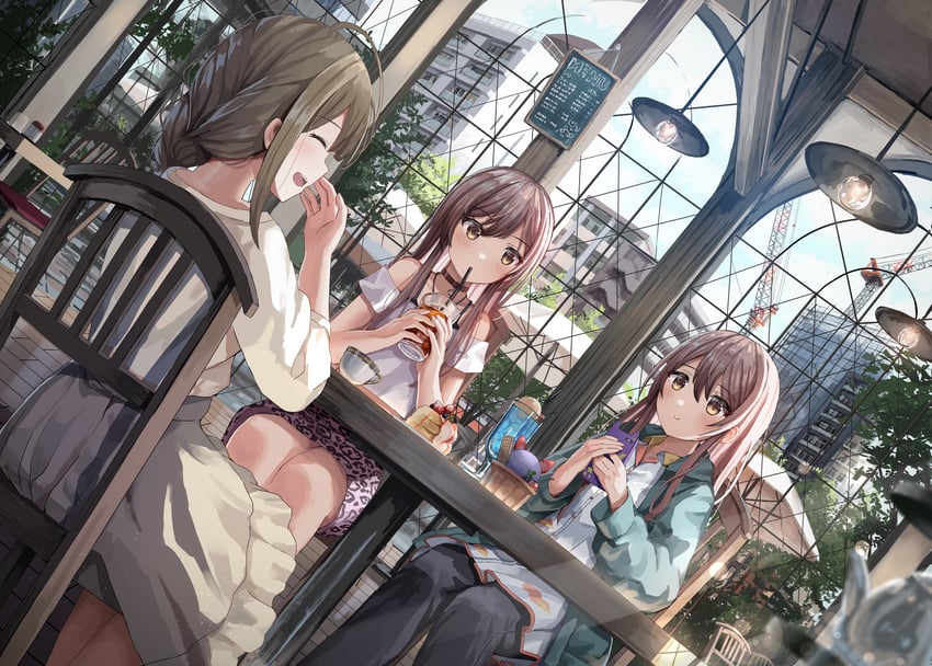 osaki amana, kuwayama chiyuki, and osaki tenka (idolmaster and 1 more) drawn by nemu_kotatsu