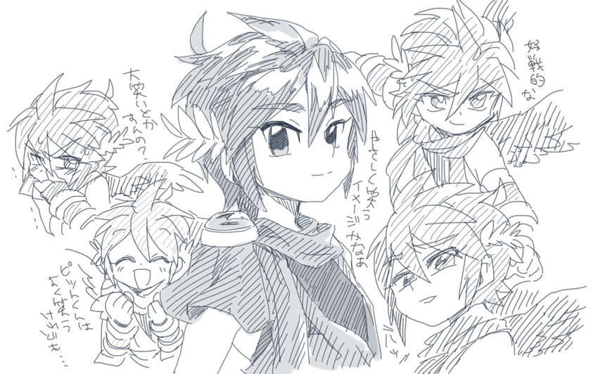 pit and dark pit (kid icarus and 1 more) drawn by suno_(imydream)