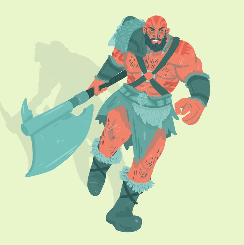 grog strongjaw (dungeons & dragons and 2 more) drawn by auwnanas