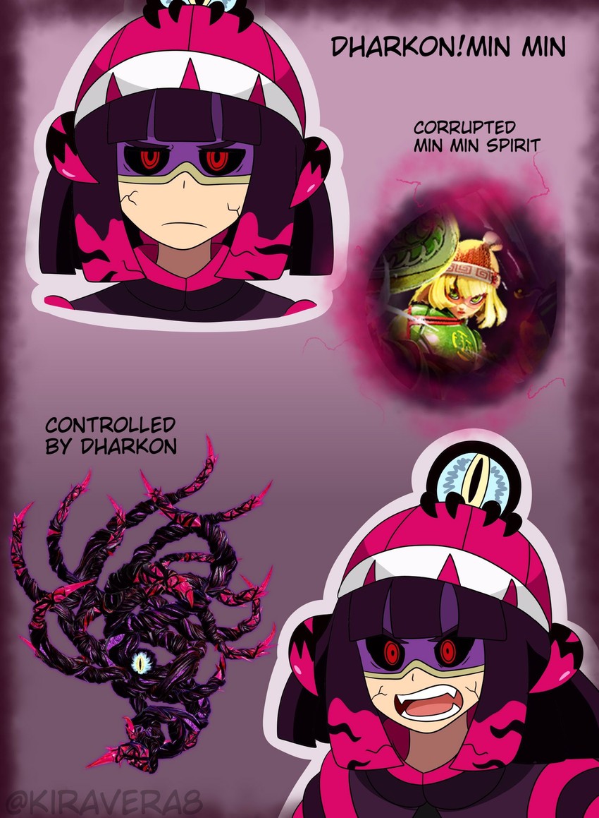 min min and dharkon (super smash bros. and 1 more) drawn by kiravera8