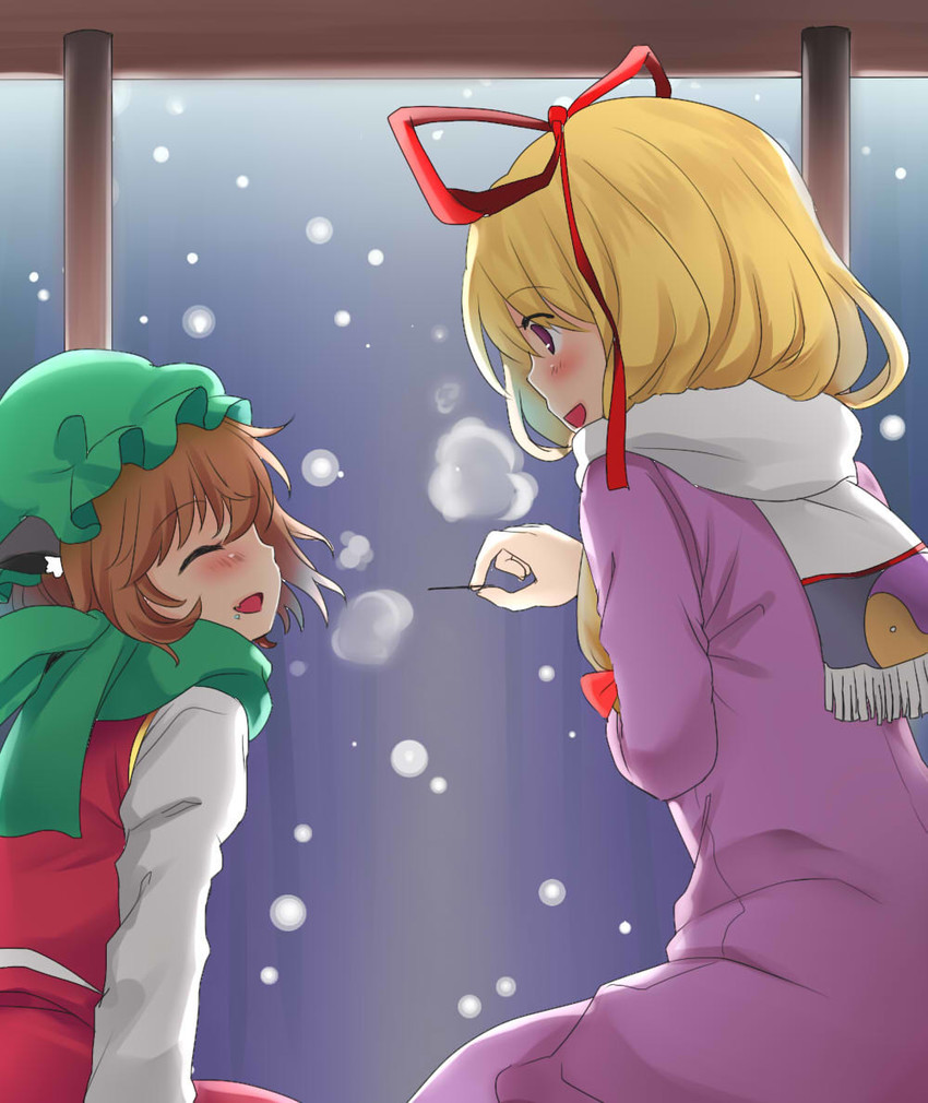 yakumo yukari and chen (touhou) drawn by rimu_(kingyo_origin)