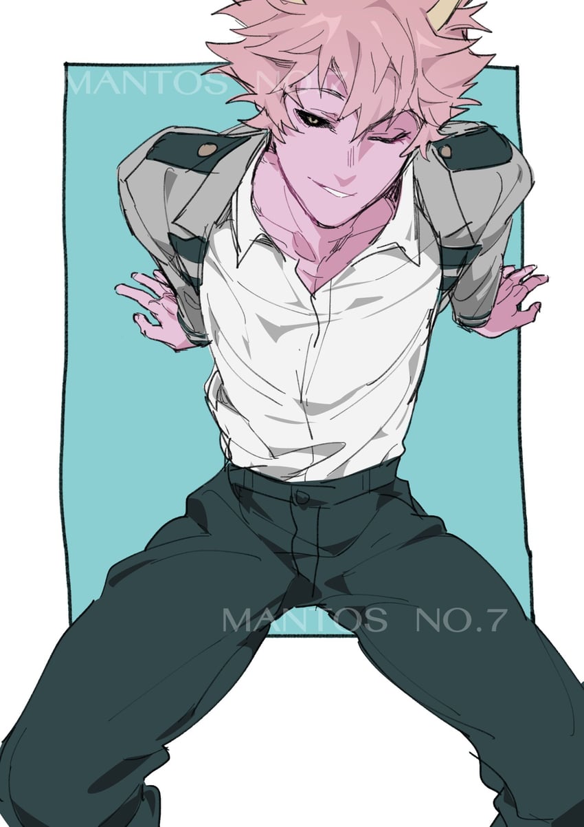 ashido mina (boku no hero academia) drawn by mantos_no.7
