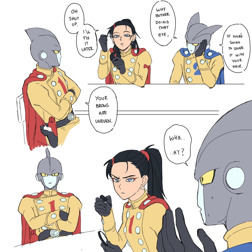 gamma 2 and gamma 1 (dragon ball and 2 more) drawn by genniax