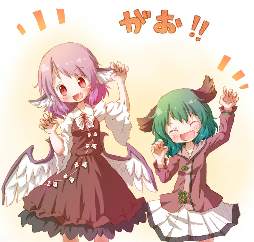 mystia lorelei and kasodani kyouko (touhou) drawn by arinu