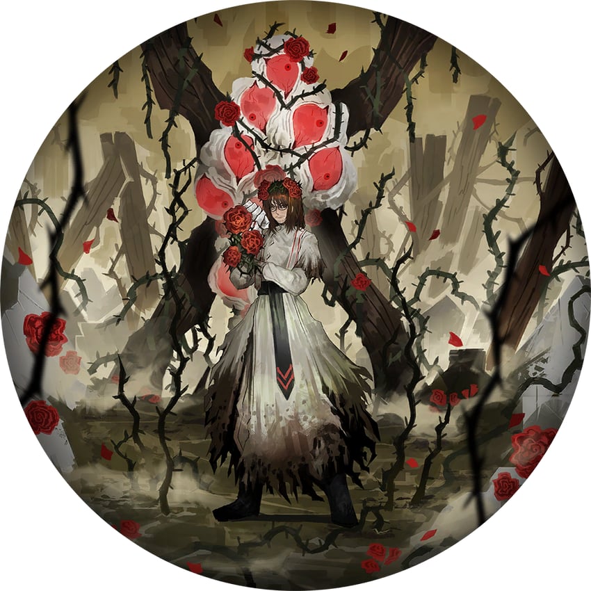 gregor and sign of roses (project moon and 1 more) drawn by nai_ga