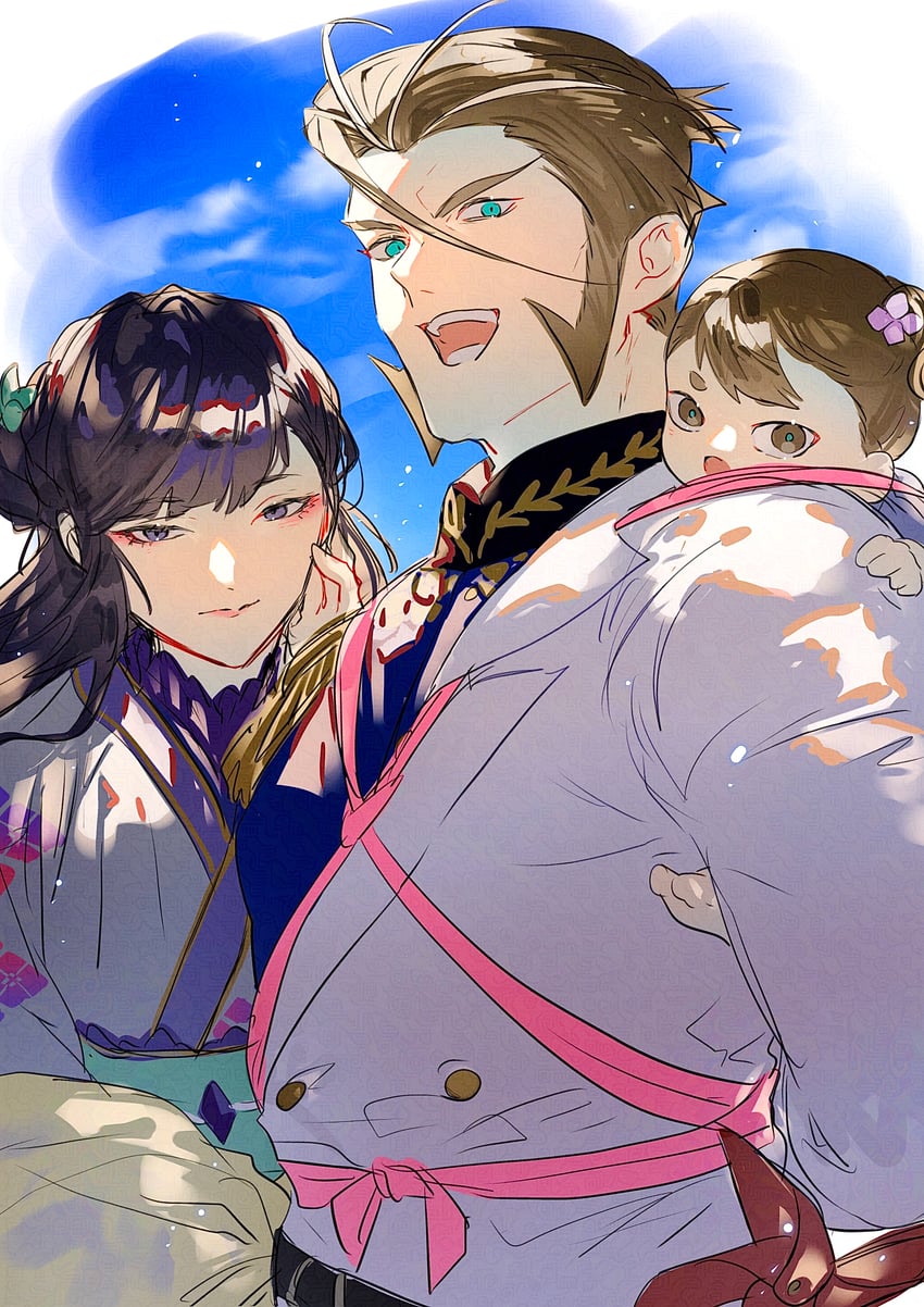 kusumoto taki, kusumoto ine, and philipp franz von siebold (fate and 1 more) drawn by nasubi_illust