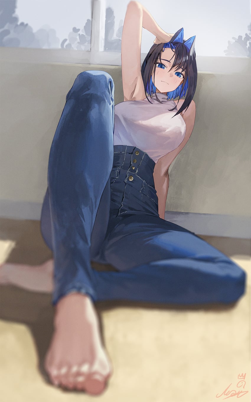 ouro kronii (hololive and 1 more) drawn by m.q_(mqkyrie)