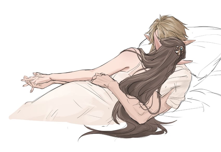 link and princess zelda (the legend of zelda and 1 more) drawn by kurokawa_karasu