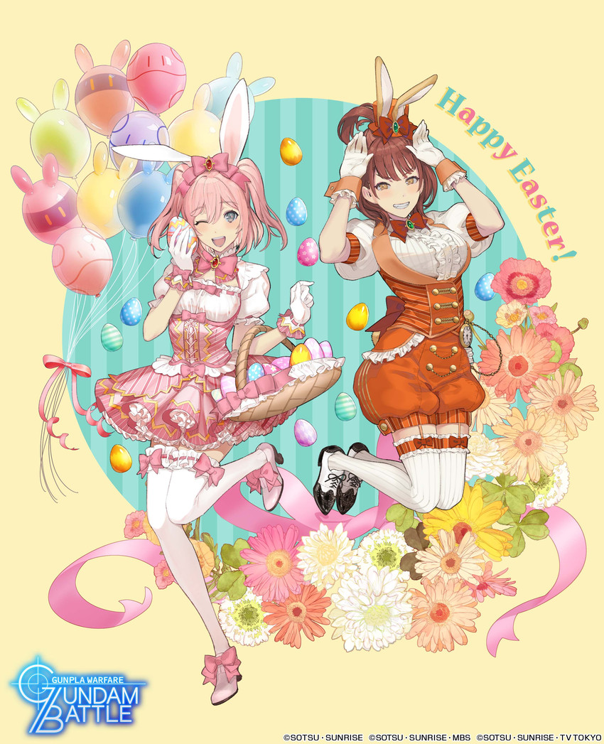haro, miyama sana, easter bunny, ichinose yuri, and sanakapool (gundam and 1 more) drawn by taiki_(luster)