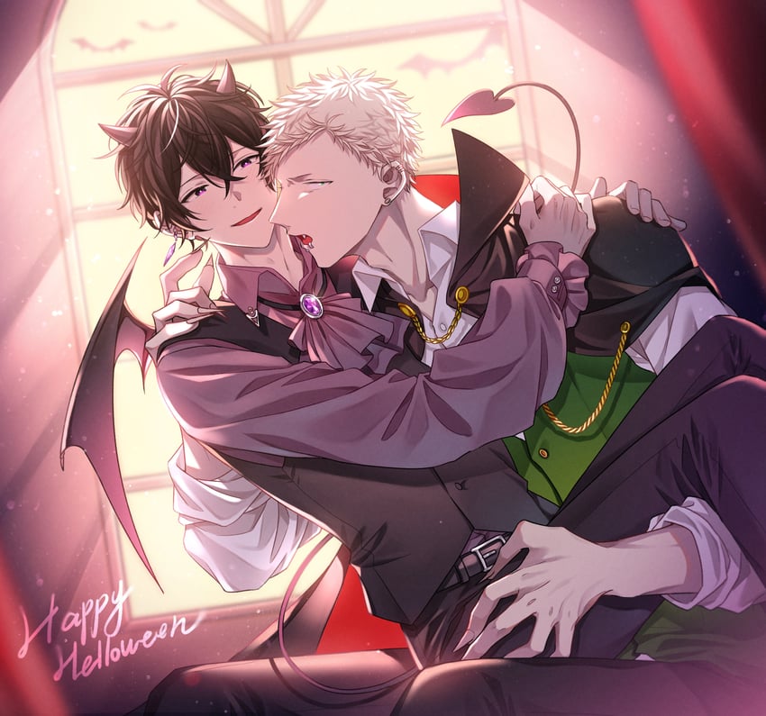 murata ugetsu and kaji akihiko (given) drawn by pinoli_(pinoli66)