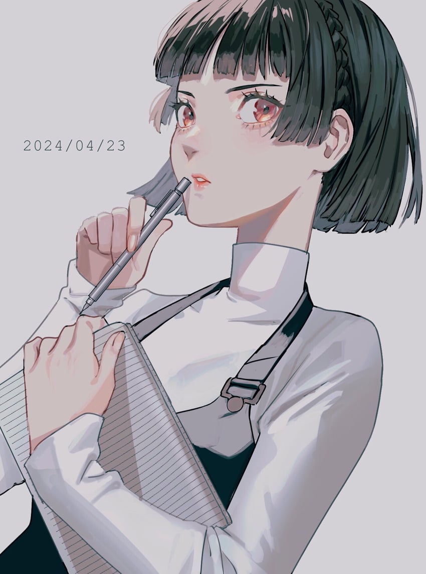 niijima makoto (persona and 1 more) drawn by sageo_yn