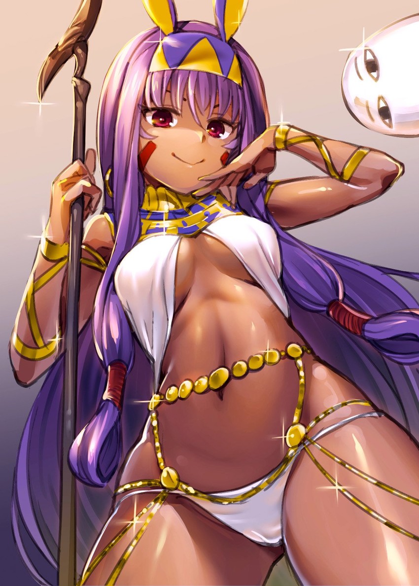 nitocris and medjed (fate and 1 more) drawn by akanagi_youto