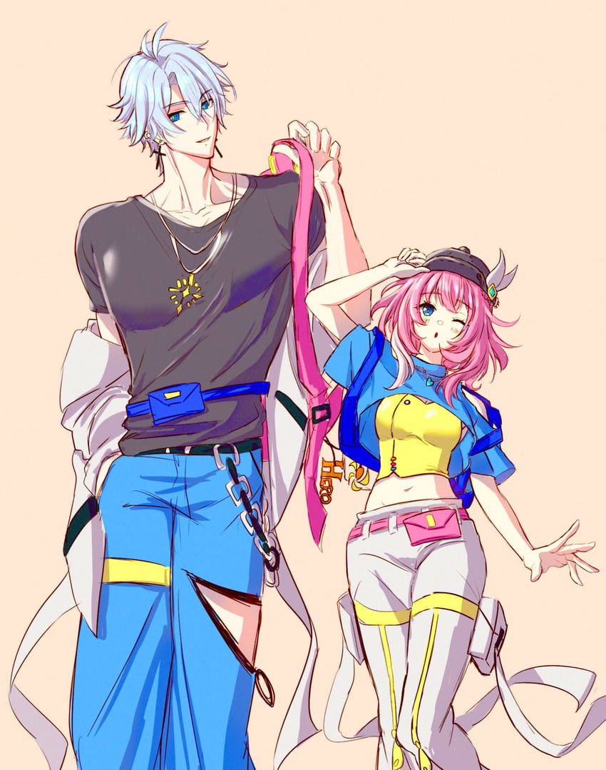 phainon and cyrene (honkai and 1 more) drawn by puricha